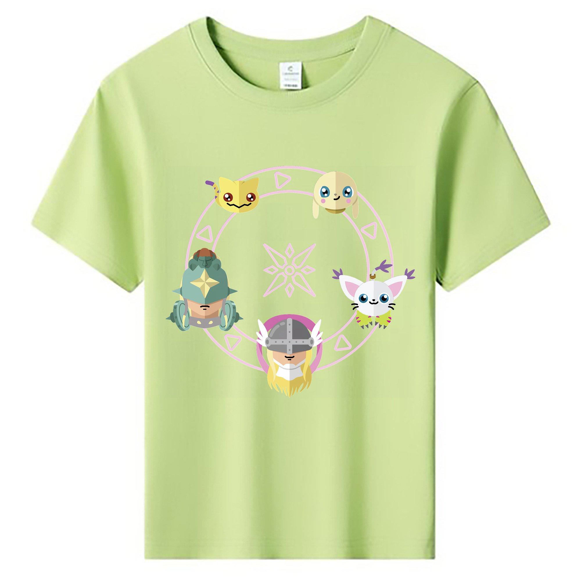 （画像用） Digimon デジタルモンスター/デジモン 綿100％キッズTシャツ（フロントプリント）